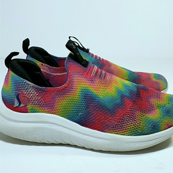 Skechers Ultra Flex 2.0 Slipon Tie Dye Walking Shoes Sneakers - Picture 1 of 8